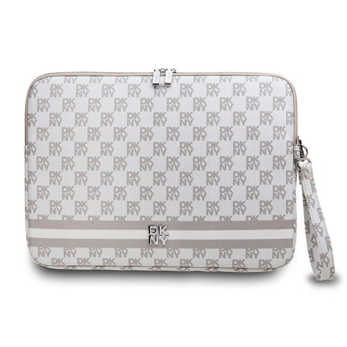 DKNY для ноутбуков 13"/14" чехол Sleeve Checkered Printed stripes with Zipper Beige