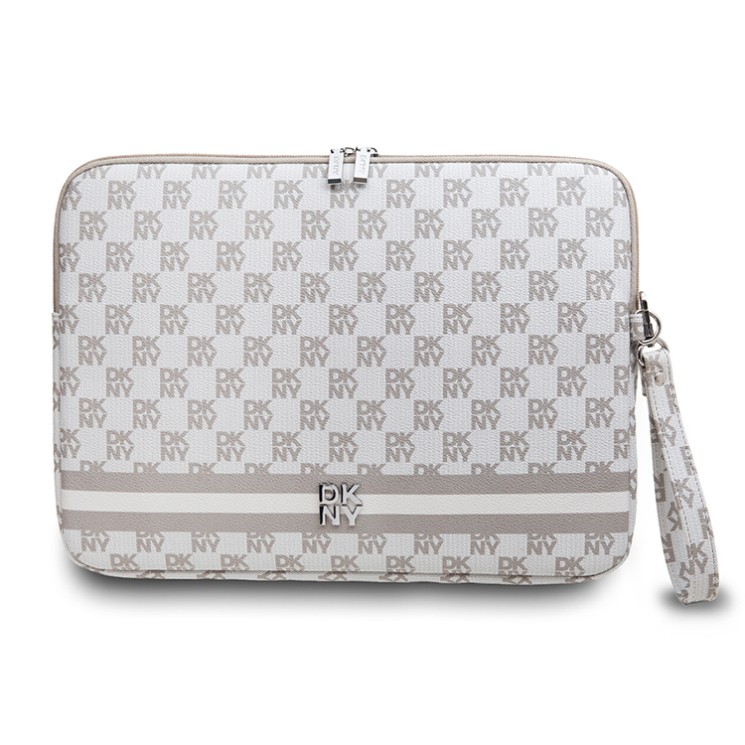 DKNY для ноутбуков 13"/14" чехол Sleeve Checkered Printed stripes with Zipper Beige