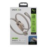 Energea Кабель Sheath 2-in-1 USB-C to C+Lighning MFI 60W 480 Mbps Gold 1.0m