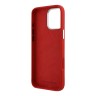 Karl Lagerfeld для iPhone 16 Pro чехол Liquid Silicone Metal Logo Initials Hard Red
