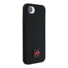 DKNY для iPhone 16e чехол PU Grid pattern Metal logo Hard Black (MagSafe)