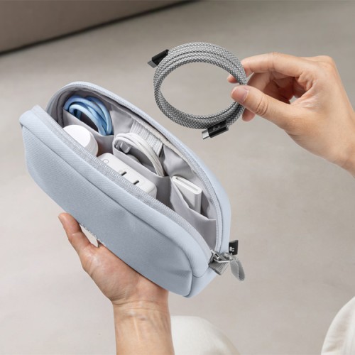 Tomtoc Travel сумка для аксессуаров Light-T12 Electronic Accessory Pouch S 1L Light Blue