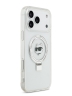 Karl Lagerfeld для iPhone 17 Pro чехол IML + Ring stand NFT Choupette head прозрачный (MagSafe)