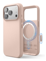 Elago для iPhone 17 Pro Max чехол Magnetic PU Leather Lovely Pink (MagSafe)