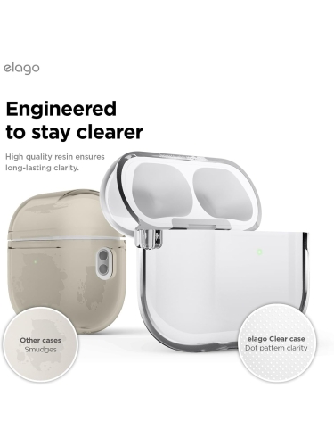 Elago для AirPods Pro 3 чехол Clear Hang case Transparent