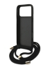 Guess для iPhone 17 Pro чехол Crossbody PU 4G Big metal logo Hard + Nylon Cord Brown