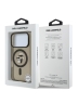 Karl Lagerfeld для iPhone 17 Pro чехол IML NFT Karl & Choupette с глиттером черный/прозрачный (MagSafe)