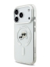 Karl Lagerfeld для iPhone 17 Pro чехол IML NFT Karl & Choup Heads Metal camera Hard White (MagSafe)