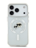 Karl Lagerfeld для iPhone 17 Pro чехол IML NFT Karl & Choup Heads Metal camera Hard White (MagSafe)