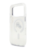 Karl Lagerfeld для iPhone 17 Pro чехол IML NFT Karl & Choup Heads Metal camera Hard White (MagSafe)