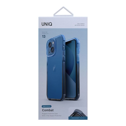 Uniq Combat Duo для 13, синий/черный IP6.1HYB(2021)-CDBLUBLK