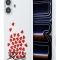Karl Lagerfeld для iPhone 17 чехол Liquid Silicone Hearts Hard White (MagSafe)