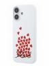Karl Lagerfeld для iPhone 17 чехол Liquid Silicone Hearts Hard White (MagSafe)