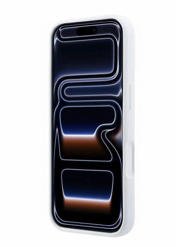 Karl Lagerfeld для iPhone 17 чехол Liquid Silicone Hearts Hard White (MagSafe)