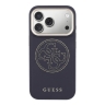 Guess для iPhone 17 Pro Max чехол PU with Perforated 4G logo Metal camera Hard Blue (MagSafe)