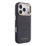 Guess для iPhone 17 Pro Max чехол PU with Perforated 4G logo Metal camera Hard Blue (MagSafe)