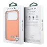 Lacoste для iPhone 17 Pro чехол Liquid silicone Lacquer Metal logo & Camera Hard Orange (MagSafe)