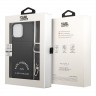 Чехол Lagerfeld Crossbody cardslot PU Saffiano RSG Hard для iPhone 13 Pro Max, черный