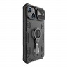 Противоударный чехол Nillkin CamShield Armor Pro Magnetic для iPhone 14 Plus, черный (magsafe)