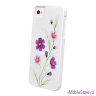 iCover Wild Flower для 5s SE, White/Purple IP5-HP/W-WF/PP
