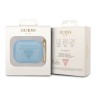 Чехол Guess Translucent Palm Tree с карабином для Airpods Pro, голубой