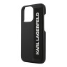 Чехол Lagerfeld PU with Elastic Strap Hard для iPhone 13 Pro, черный (с ремешком)