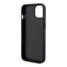 Чехол Guess PU G CUBE Hard для iPhone 14, черный (MagSafe)
