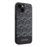 Чехол Guess PU G CUBE Hard для iPhone 14, черный (MagSafe)