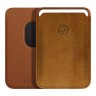 Бумажник Bustha MagSafe Suede/Leather Wallet, Mustard/Saddle