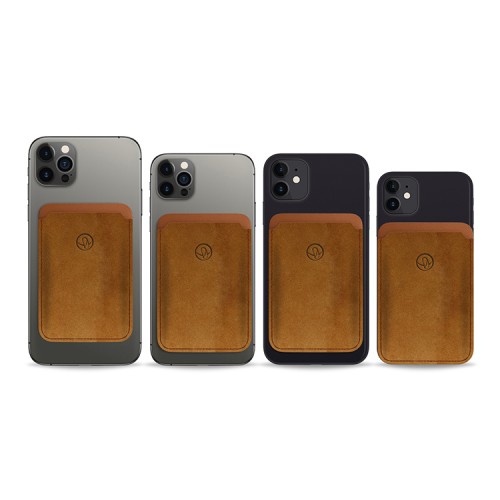 Бумажник Bustha MagSafe Suede/Leather Wallet, Mustard/Saddle