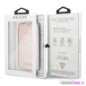 Чехол Guess Studs & Sparkles Booktype Snowflakes для iPhone X/XS, розовый