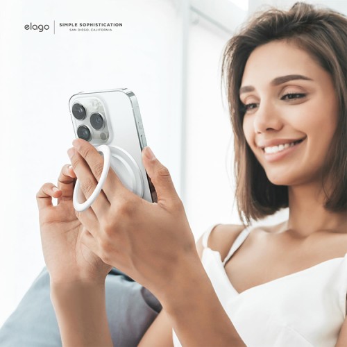 Elago кольцо-держатель MagSafe Metal Ring Holder для iPhone, White