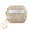 Guess для Airpods 3 чехол Fixed Glitters with Heart Diamond charm Light Gold