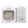 Guess для Airpods 3 чехол Fixed Glitters with Heart Diamond charm Light Gold