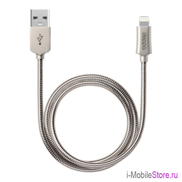 Deppa Steel MFI Lightning/USB (1.2 м) 72272