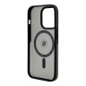 BMW для iPhone 15 Pro чехол Signature PC/TPU Frosted Hard Black (MagSafe)