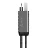 EnergEA Кабель Bazic AluCable 4-in-1 (In USB-A/C, Out USB-C/Lightning) 60W Black 1.0m