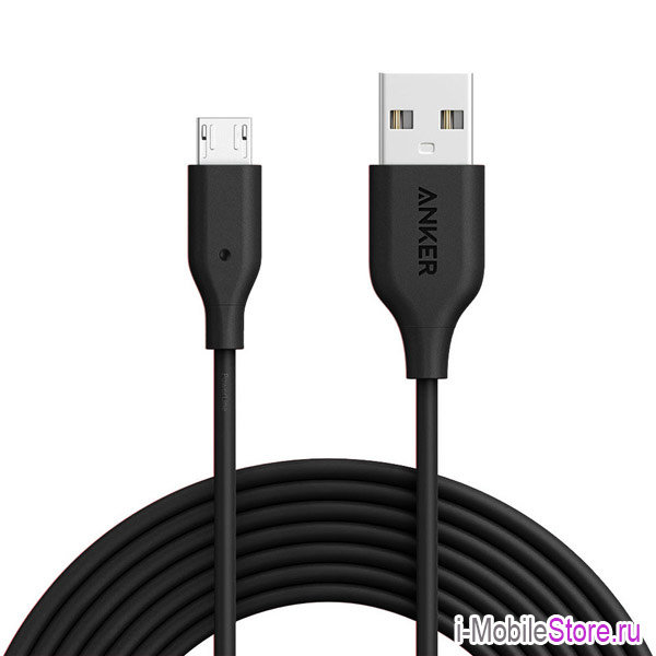 Anker Powerline micro-USB (3 м), черный (A8134H12) A8134H12