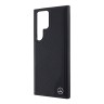 Mercedes для Galaxy S24 Ultra чехол Leather Textured Wood Imitation Hard Black (MagSafe)