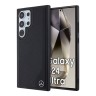 Mercedes для Galaxy S24 Ultra чехол Leather Textured Wood Imitation Hard Black (MagSafe)