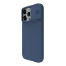 Nillkin для iPhone 15 Pro чехол CamShield Silky Magnetic Silicone Midnight Blue