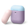 Чехол Elago Silicone Duo для AirPods 2 (wireless), Lavender с крышками Pastel Blue и Pink