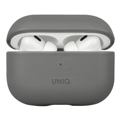 Uniq для Airpods Pro 2 чехол Lyden DS Leatherette with handstrap Rhino Grey/Black