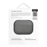 Uniq для Airpods Pro 2 чехол Lyden DS Leatherette with handstrap Rhino Grey/Black