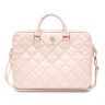 Guess для ноутбуков 15"/16" сумка Quilted Bag 4G metal logo with Zipper Pink