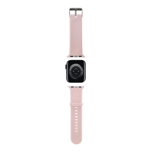 Karl Lagerfeld для Apple Watch 49-46-45-44 mm ремешок 3D Rubber NFT Karl & Choupette heads Pink