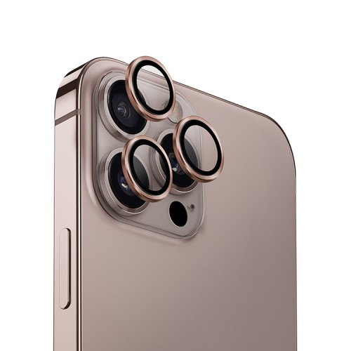 Uniq стекло для iPhone 16 Pro/16 Pro Max OPTIX Camera Lens AluGuard Taupe Gold