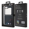 BMW для Galaxy Z Flip 6 Signature PU Carbon Tricolor Black