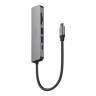 Energea Разветвитель AluHUB HD3 6-in-1 Superspeed Aluminium USB-C 60W Gunmetal