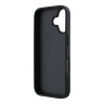 Karl Lagerfeld для iPhone 16 чехол Fixed glitters NFT Karl Ikonik Metal pin Hard Black